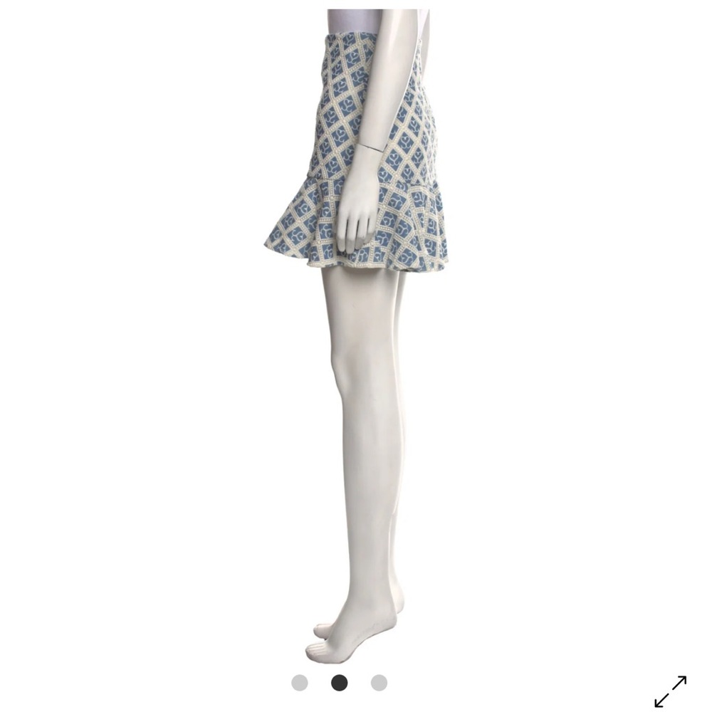 Blue Patterned Women's Skirt